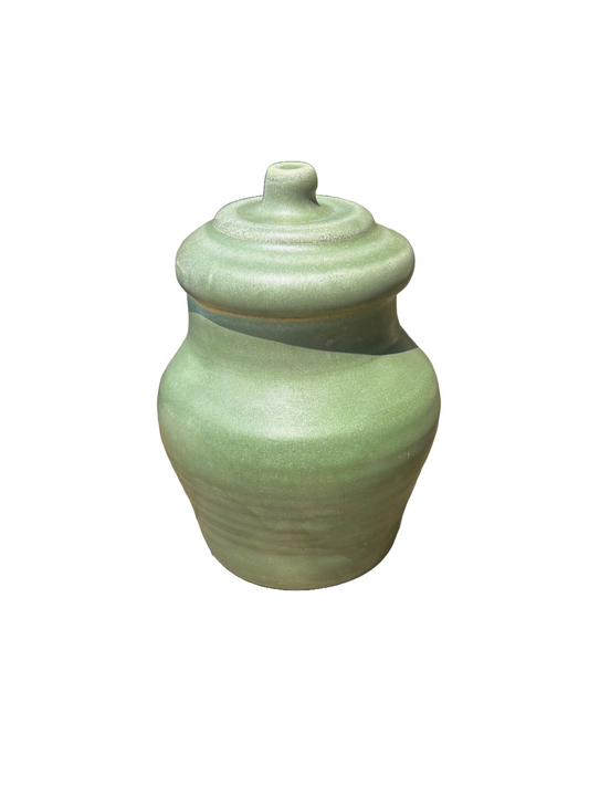 Green Tea Lidded Vessel