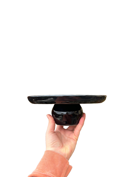 Obsidian Cake Stand